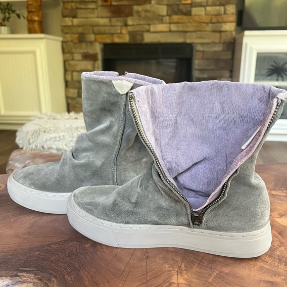 SATORISAN Meraki Women's Grey Suede Pull On Lined Booties US 5,5. EU 36 - Picture 11 of 11